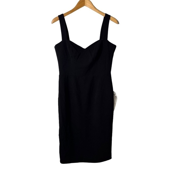 Dress The Population Nicole Sweetheart Neck Cocktail Dress Black Size Large - Picture 2 of 11